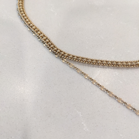 LOFT Double Chain Choker Necklace - Picture 3 of 5